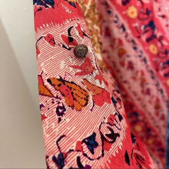 Soft Surroundings Brynn Mix Patterned Velvet Tunic Blouse - Picture 9 of 9